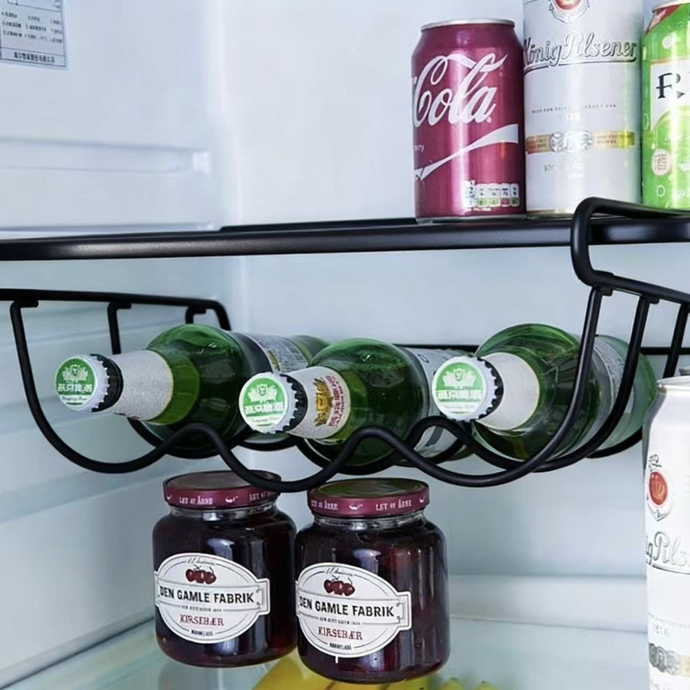 Creative iron art daily household kitchen supplies storage rack refrigerator organizer shelf beer rack