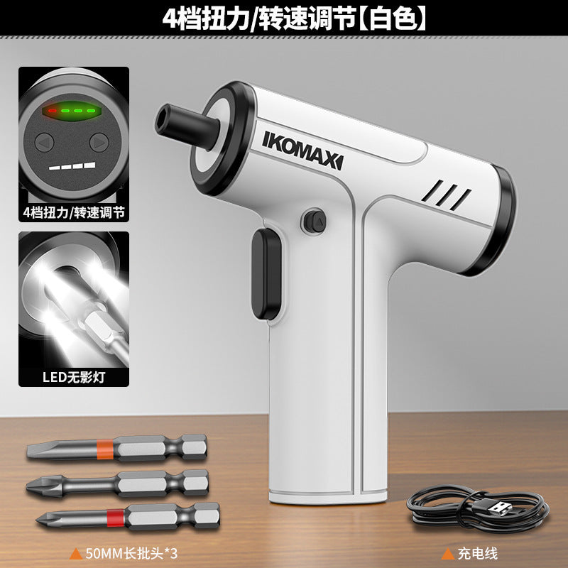 Ready-to-ship electric screwdriver, handheld drill, small multifunctional cordless mini screwdriver tool set