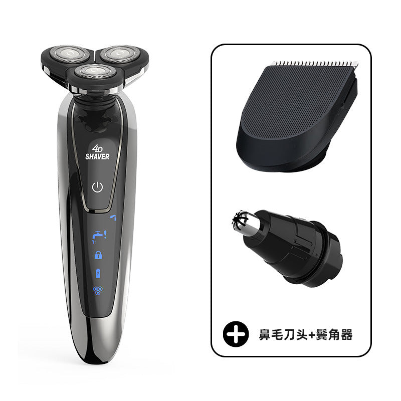 Multifunctional 4d full body washable electric shaver for men, rechargeable razor, wholesale portable
