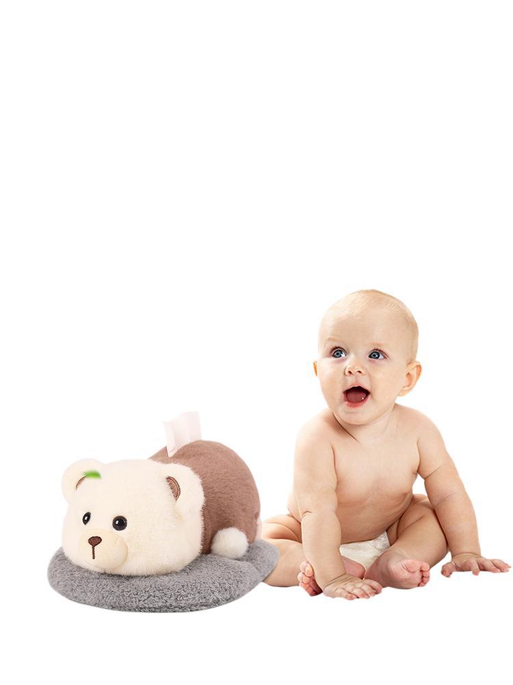 Car tissue box, armrest box, pumping carton, creative car bamboo charcoal bag ornament, high-end doll, car decoration