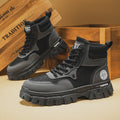 Men's shoes: new autumn 2025 men's martin boots - trendy, versatile work boots, slip-resistant, wear-resistant, thick-soled high-top boots