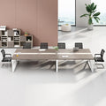 Saint-li conference table and chair set - long table office desk for business reception and negotiations, available in small and large sizes