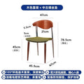 Used solid wood dining chair classy design living room dining table backrest for home foot pad retro popular big c chair dining chair