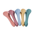 Kids' silicone fork and spoon set - baby food feeding utensils, infant training set, wholesale baby & maternity supplies