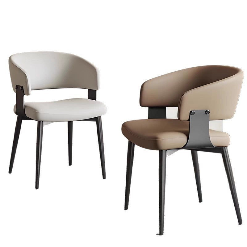 For homerestaurantscandinavian dining table and chair modern casual back chair hotel negotiation stool italian back dining chair