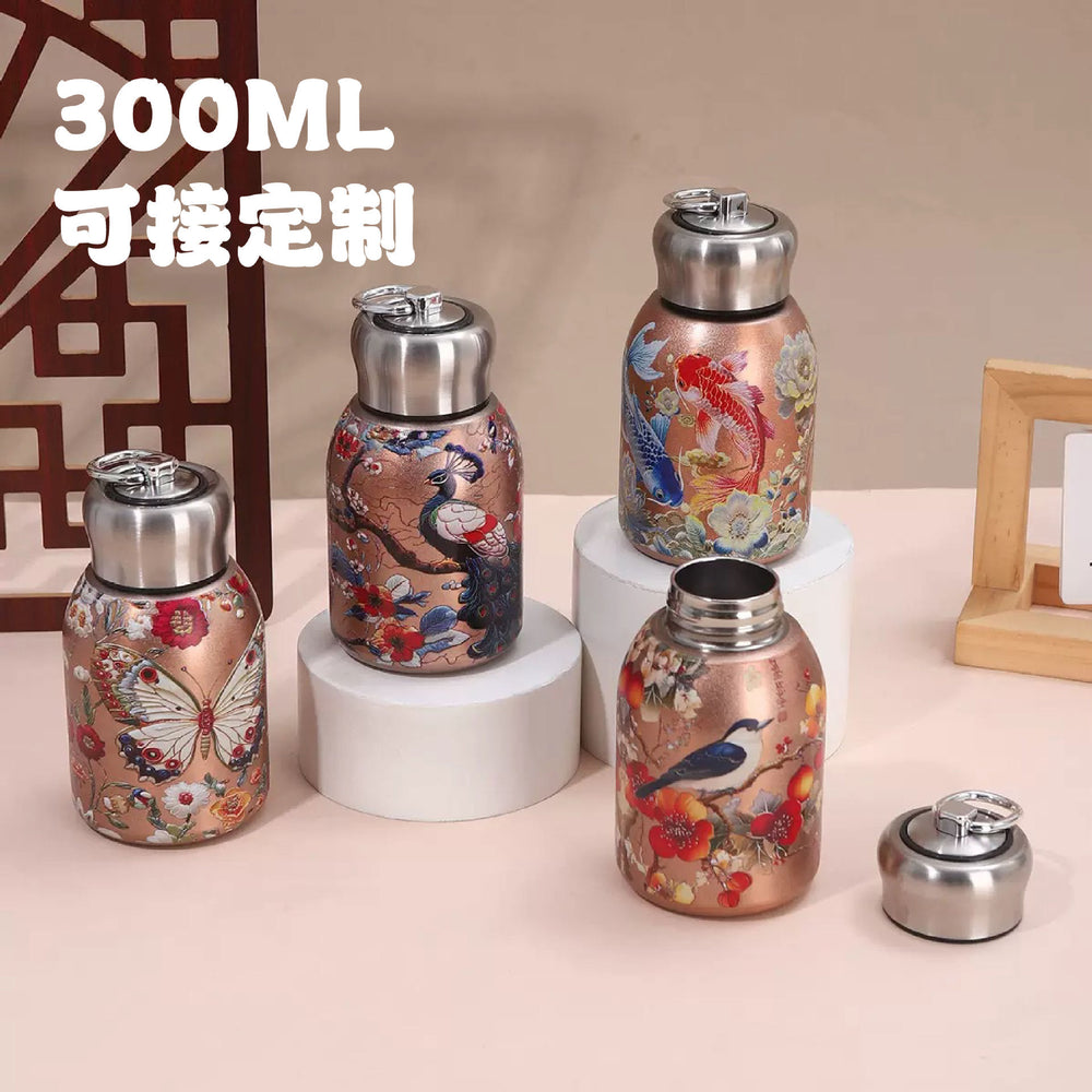 National style mushroom cup little fat stainless steel thermos cup compact mini flap pocket pants cup portable thermos cup wholesale personalized