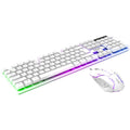 Aoc km100 wired usb illuminated keyboard and mouse combo - mechanical feel gaming keyboard and mouse set