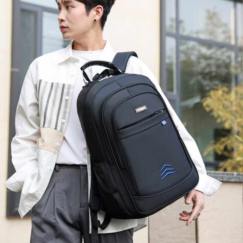 Cross-border backpack male junior high school college student schoolbag large capacity travel backpack general business computer bag commuting
