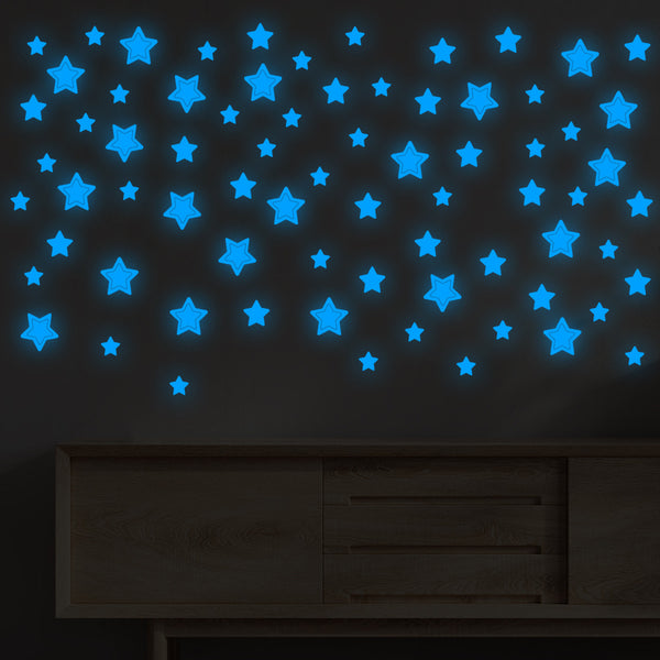 YG266 star children's room bedroom self-adhesive fluorescent wall sticker creative decoration living room wall luminous sticker