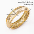 Plain bracelet wholesale fashion cross-border autumn and winter jewelry women's exaggerated glossy opening spring alloy bracelet bracelet