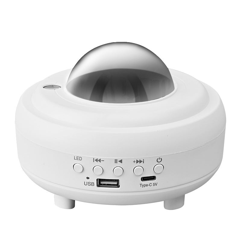 Aurora starry sky projector lamp - usb rechargeable bluetooth speaker - galaxy moon night light - stage led atmosphere light