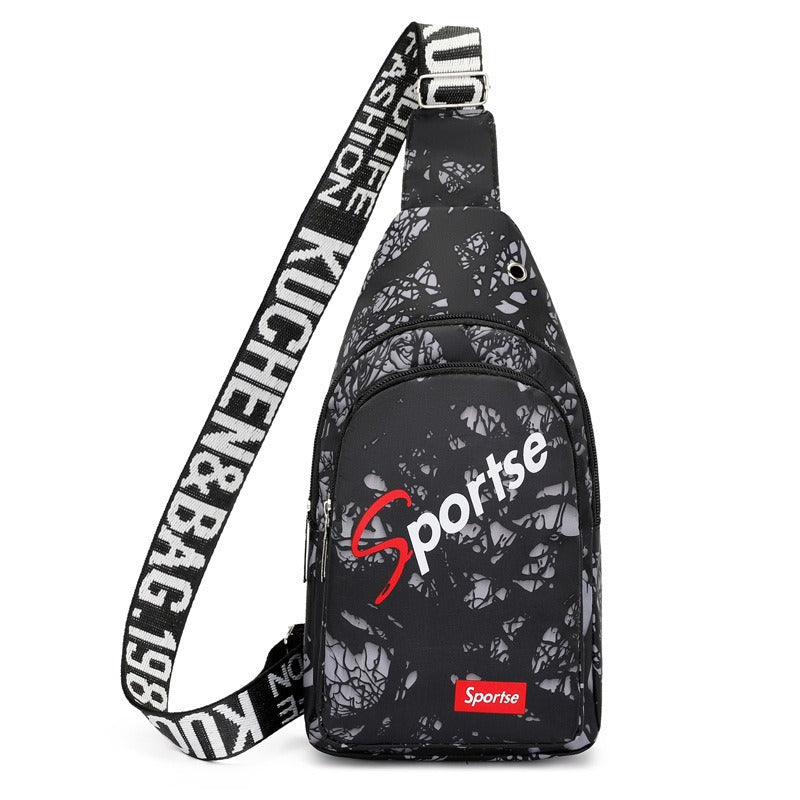 Cross-border fashion breast bag men's Oxford casual shoulder bag diagonal span new backpack trendy waist bag crossbody bag wholesale
