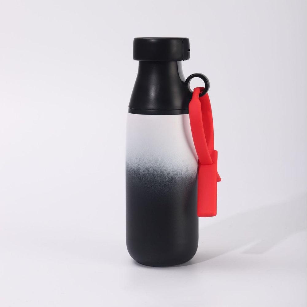 Dopamine-boosting creative portable insulated tumbler - stylish detachable lanyard, stainless steel water bottle with tea infuser, milk bottle