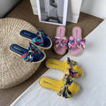 Women's summer sandals & slippers 2023: new fashionable sweet & girly style with bow detail, perfect for beach & casual wear - flat, one-strap design