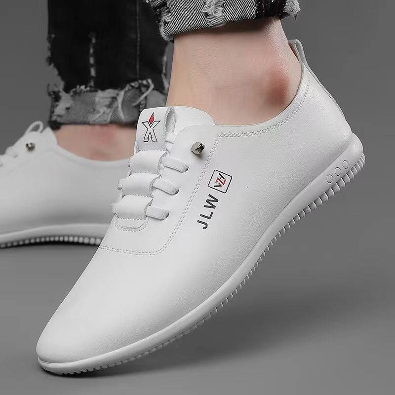 2025 new versatile men's leather shoes - soft sole business casual loafers - perfect for work, security, and dad shoes - wholesale available
