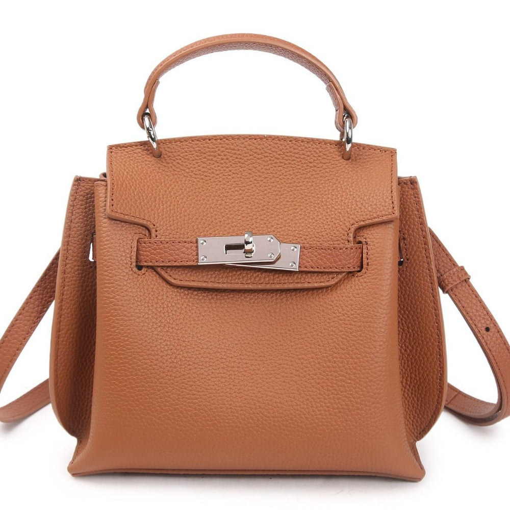 First layer cowhide kelly bag 2024 cross-border new arrival women's bag fashioneasiest for matchretro bag shoulder crossbody genuine leather bag