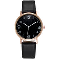 Aliexpress cross-border new korean style fashionable minimalist leather belt watch women's casual student quartz ladies watch - direct from the manufacturer