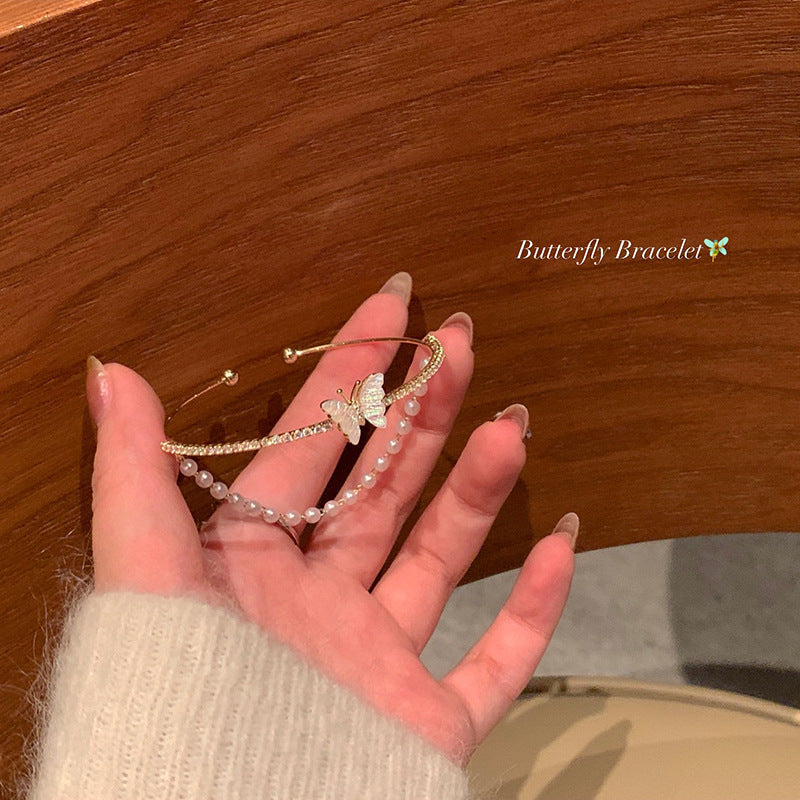 Korean ins trendy pearl bracelet female design nicheeasiest for matchelegant bracelet couple bracelet jewelry wholesale