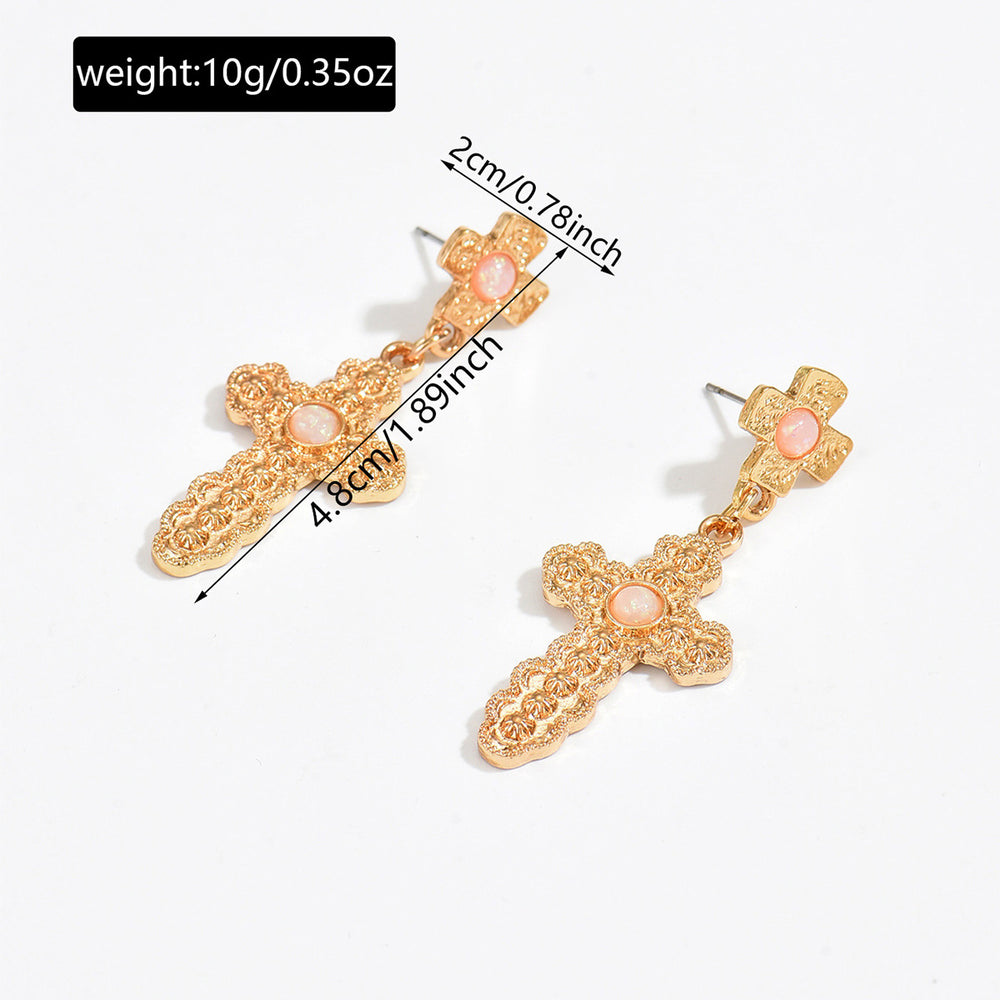 European and american cross-border ring retro punk cross earrings jewelry stylishtrendyniche styleins style earrings earrings