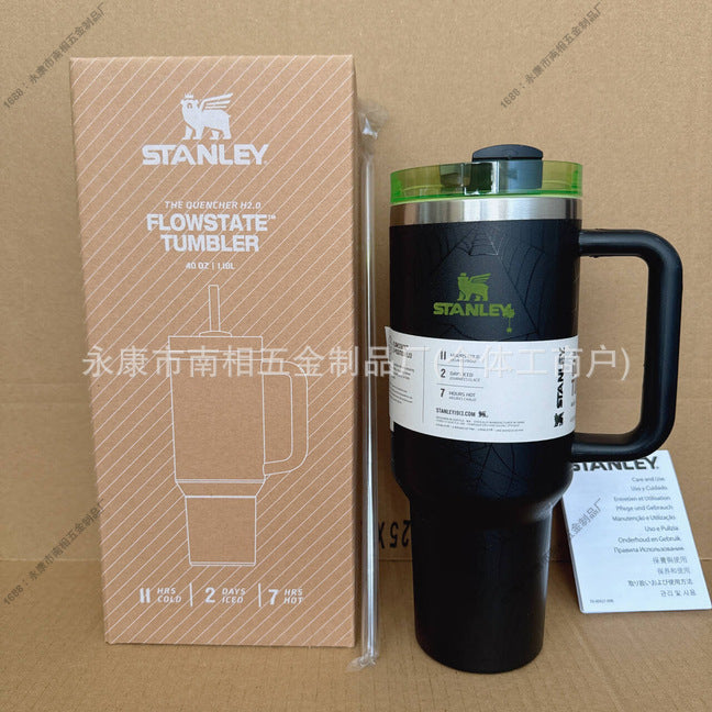 Stanley insulated straw cup - 304 stainless steel portable tumbler for outdoor, car, and sports use