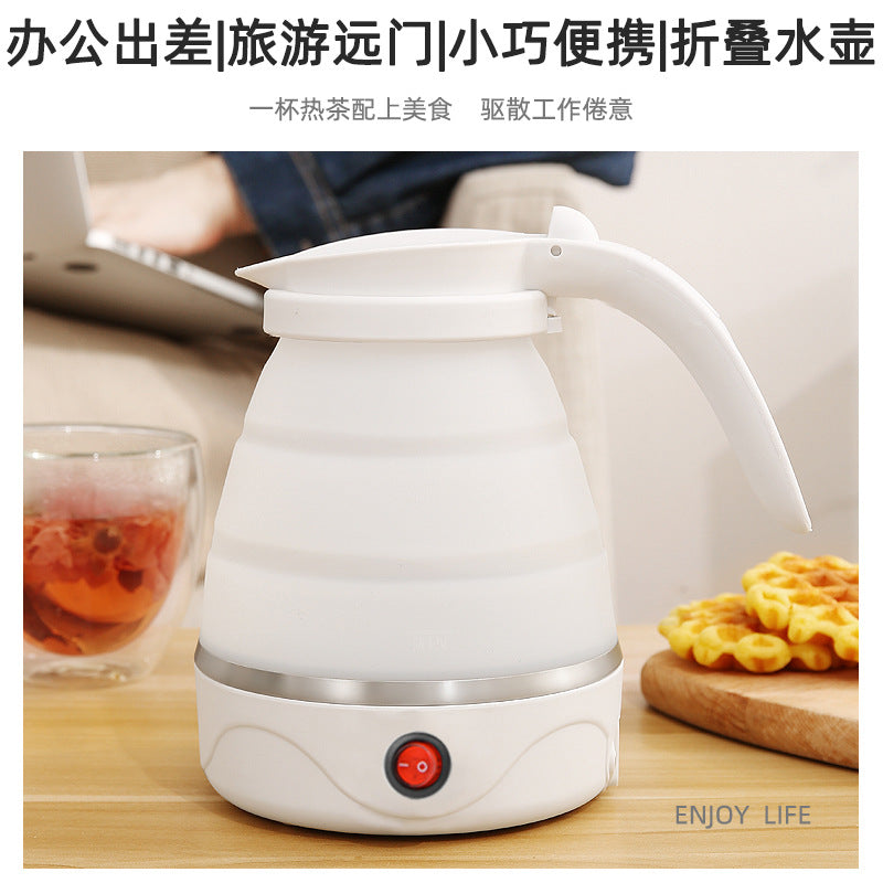 Folding Kettle Silicone Electric Kettle Portable Small Outdoor Travel Kettle Retractable Electric Foldable