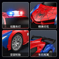 one-click transformation remote control car kids rechargeable electric racing car model boy police car toy car robot