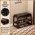 Solid wood entrance door shoe changing stool accessible luxuryclassy sense shoe cabinet stool all-in-onefor home can sit storage bench bench