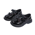 Vancahao children's british style leather shoes  spring and autumn new girls' bow princess shoes bright leather flats