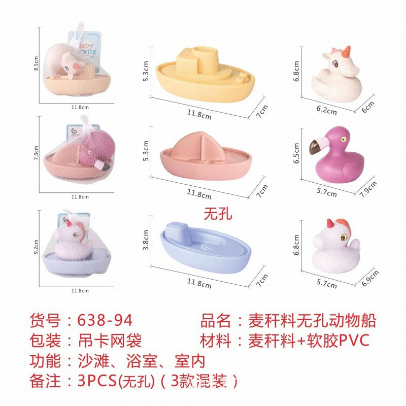 Cross-border  export soft glue water spray dinosaur unicorn marine animal children's bathroom pairing water toy