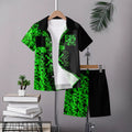 hot-selling children's short-sleeved shirt set,  &  trending, american casual shirt set for summer