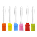 Ready-to-ship clear crystal handle large split silicone basting brush - bbq, cooking, and seasoning brush - in stock