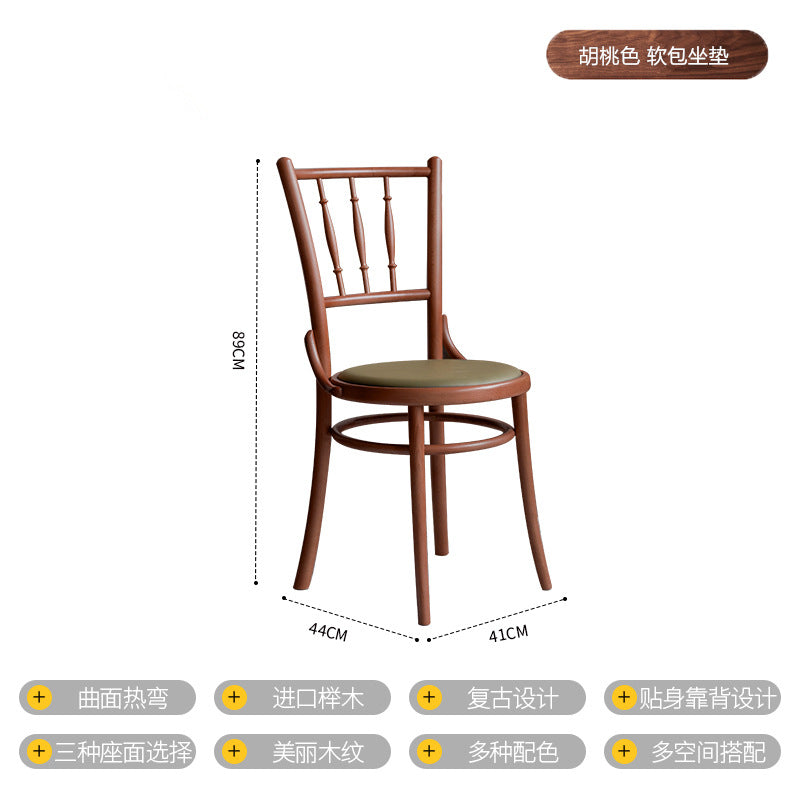 Customized retro cafe table and chair combination Japanese oak baking cake milk tea shop dessert shop western restaurant table and chair