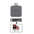 Apple compatible phone sd card reader 2-in-1 sd/tf card camera otg memory card adapter cable
