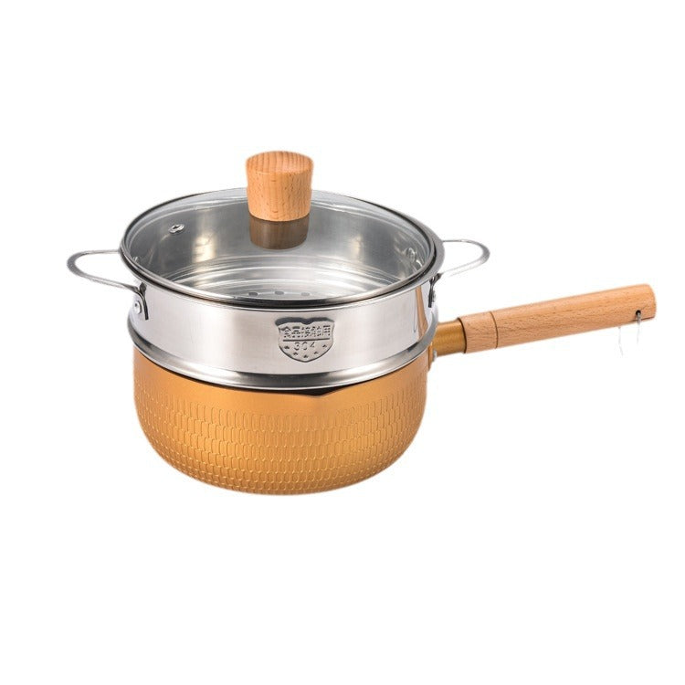 Stainless steel 304 steamer steamed buns kitchen utensils 18/20/22cm snow flat pot matching steamer manufacturer wholesale