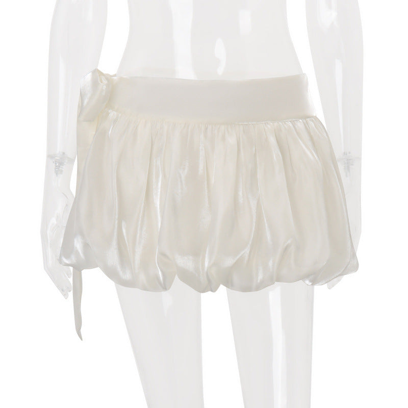 fashionsummernew arrival women's clothing high waistslimming look a-line skirtfashionsweet puffy skirt