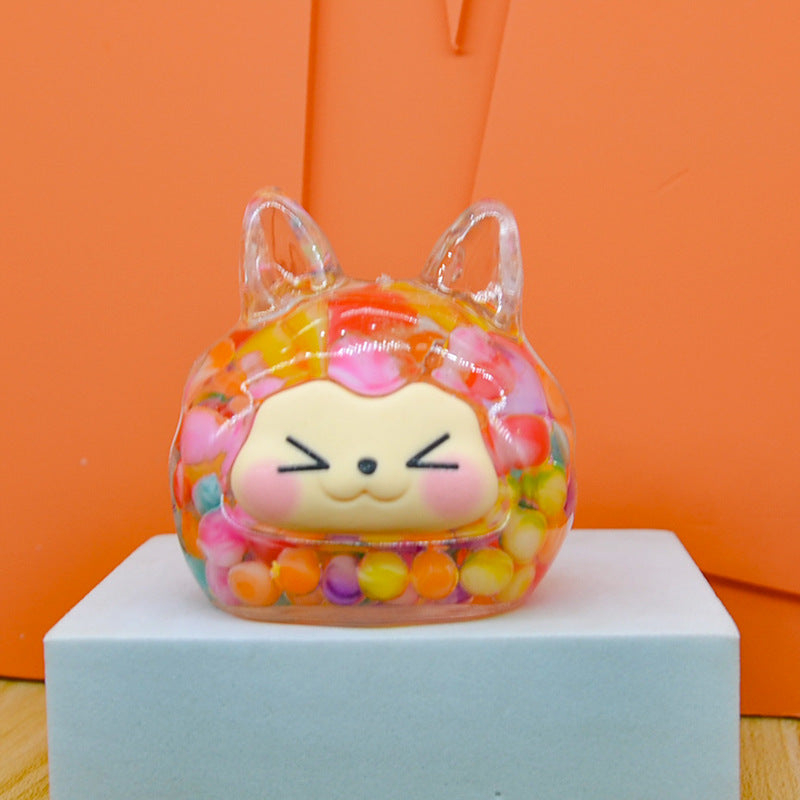 oversized three-dimensional quicksand KIKI shopping mall blind box figure desktop ornament car pendant DIY jewelry accessories