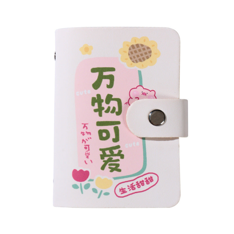 Ping An Joy Card Bag Women's Small Ultra-thin High-value Anti-magnetic ID Bag Driving Book Business Card Clip Card Holder Multi-Card Holder