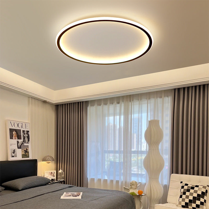 Master bedroom lighting modern simple round dining room light minimalist living room room light led ultra-thin ceiling light E