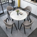 A brief discussion on table and chair combination coffee shop milk tea shop round table office casual small apartment dining table scandinavianfor home