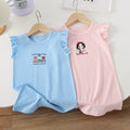 girls' summer dress: new stylish children's clothing, kids' short-sleeve skirt, summer long t-shirt dress, dropshipping available