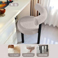 Influencer makeup vanity cream modern stool designer minimalist dining chair bedroom home dressing table chair