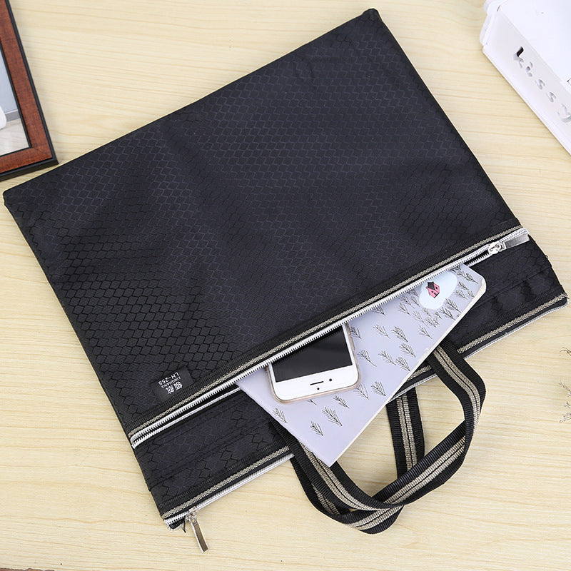 Oxford cloth handheld document bag a4 briefcase pilot handheld briefcase thickened waterproof conference bag information bag