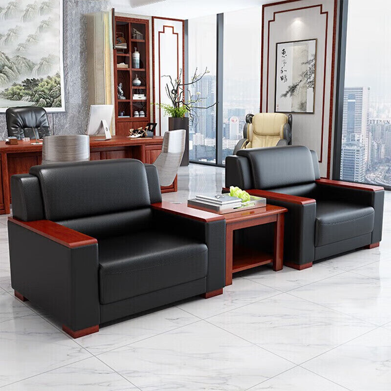 Saint-li office sofa business reception negotiation minimalist office sofa coffee table set