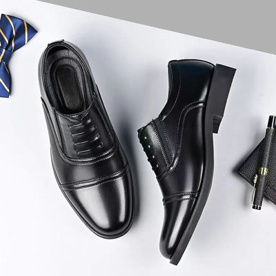 2024 hot-selling men's business leather shoes: new casual summer shoes, versatile middle-aged dad shoes, dropshipping available
