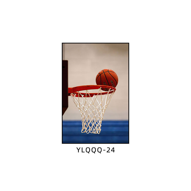 Basketball decorative painting boys bedroom theme room layout hanging painting youth sports field stadium gymnasium mural