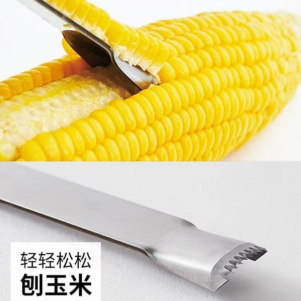 Corn thresher Stainless steel corn planer Fresh corn planer Peeling kitchen Household garlic peeler Peeling