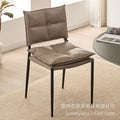 Designer vanity chair - nordic minimalist modern high-end home dining room casual backrest chair - light luxury italian style dining chair