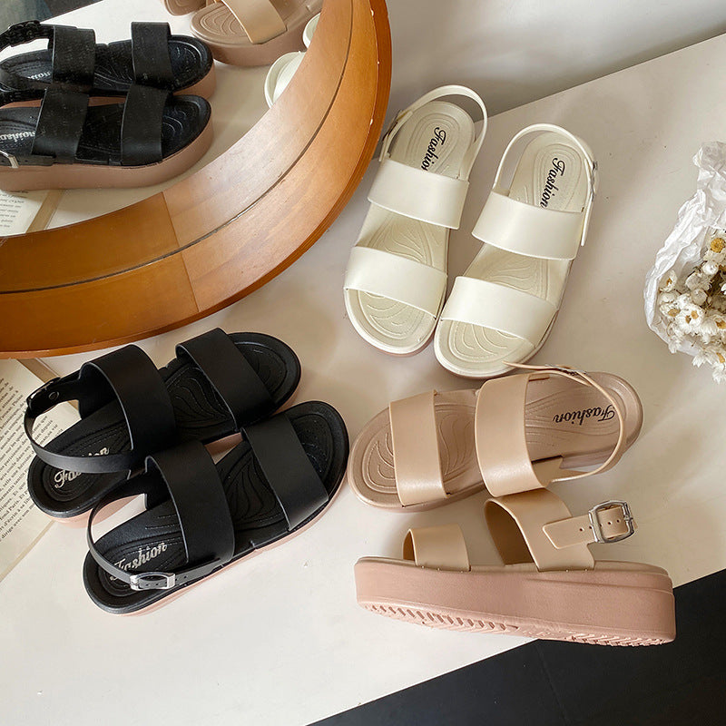 thick-soled slippers women's summer outwear heightenednon-slipfashioneasiest for match slippers women cross-border export wholesale