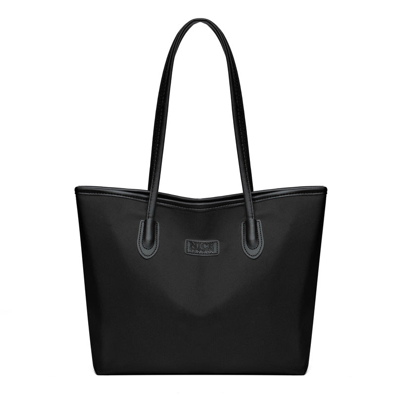 Large capacity women's shoulder bag 2024 new fashion versatile tote bag simple oxford cloth tote bag mom bag