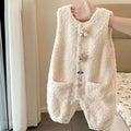 Winter baby outfit set - new girls' overalls two-piece set - autumn/winter romper - fleece-lined baby crawling suit